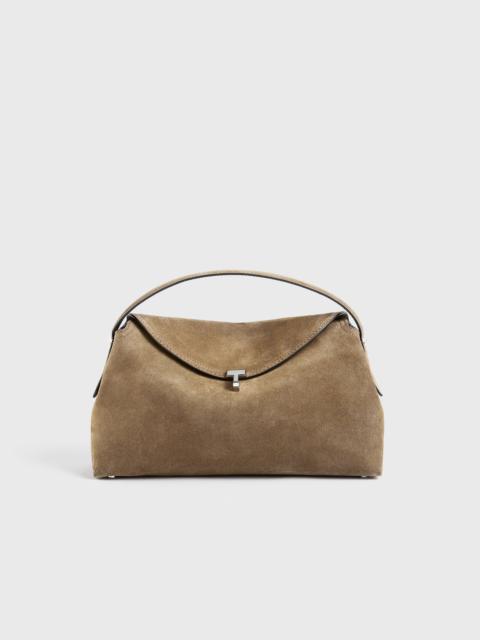 T-lock suede top handle tobacco