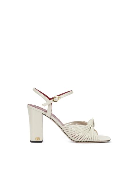 Annet knot-detail leather sandals