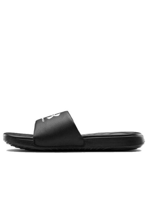 (WMNS) Under Armour Ansa Fixed Slides 'Black White' 3023772-004