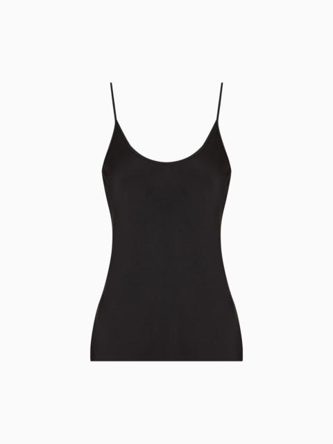 DOUBLE-SIDED SILK-SATIN TOP