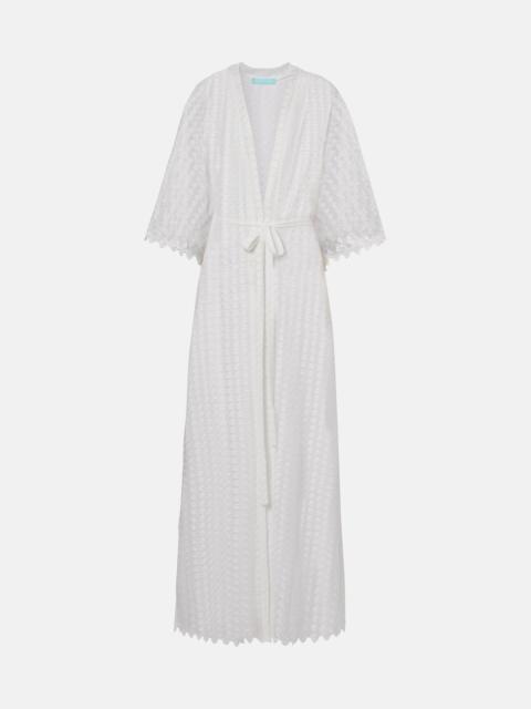 Tali scalloped sheer kaftan