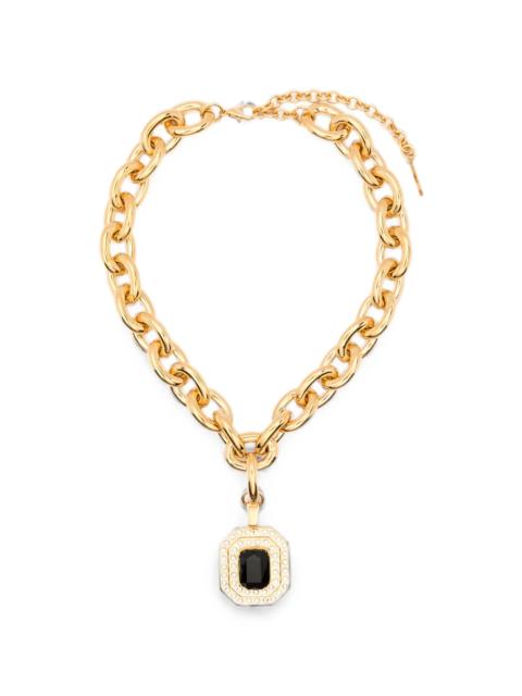 Alessandra Rich Crystal-embellished Curb-link Necklace