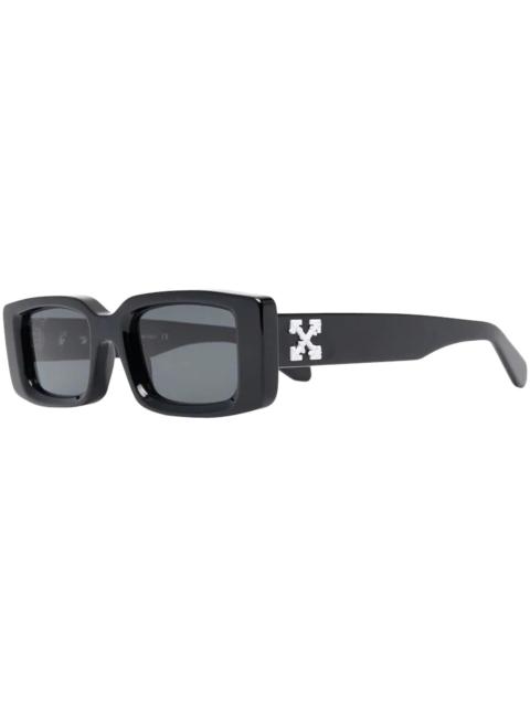 OFF-WHITE Arthur Square Frame Sunglasses Black/White SS22 (OERI016C99PLA0011007)