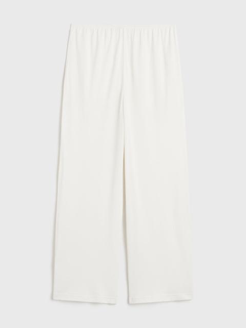 Cotton silk pj bottoms off-white