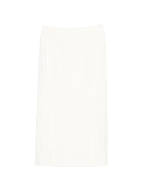 short-slit midi skirt