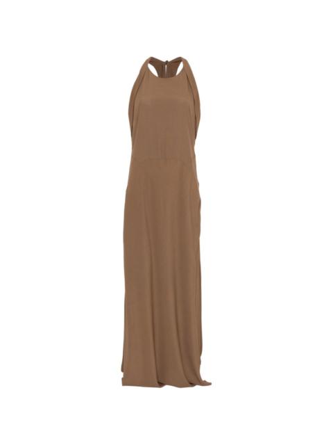 halterneck maxi dress