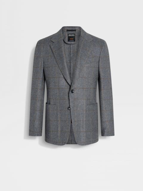 GREY AND LIGHT TAUPE OASI CASHMERE JACKET