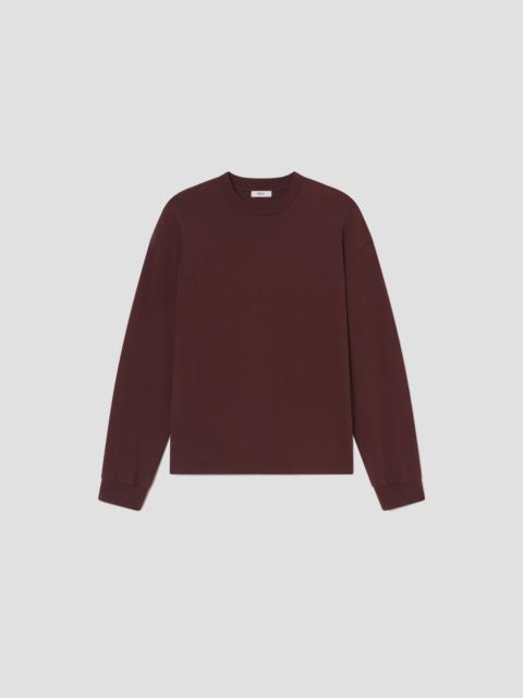 ASHA LONG SLEEVE MOCK NECK TEE IN BITTER ROOT