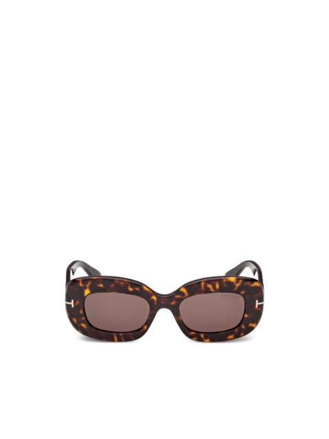 t-detail geometric sunglasses