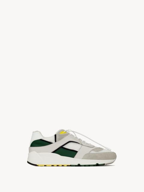 BUMP SNEAKERS IN SMOOTH LEATHER AND SUEDE