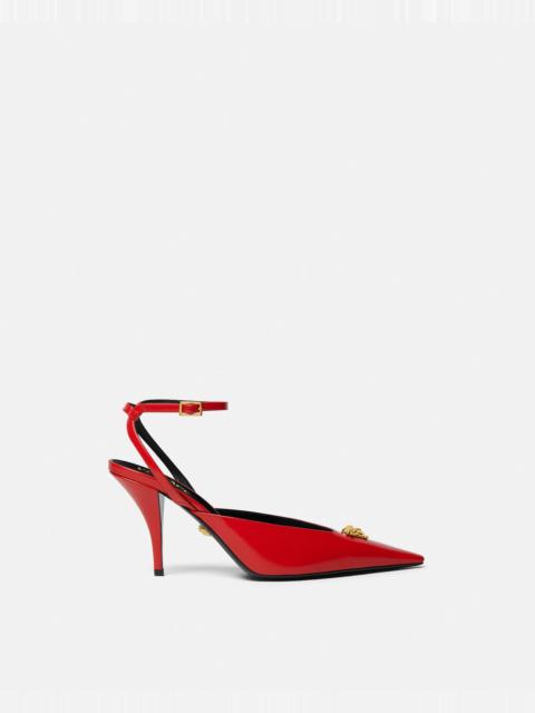 La Medusa Leather Slingback Pumps 85 mm