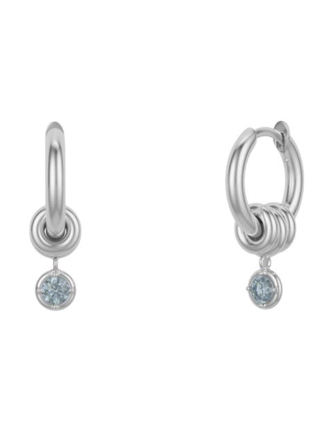 Silver Sky Zahra Hoop Earrings