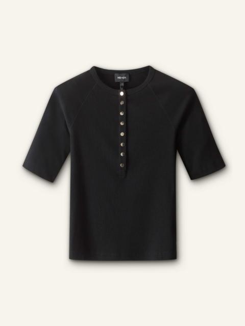 Short Sleeve Henley Top