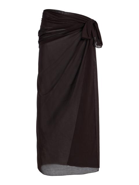 Esme Cotton Maxi Sarong brown