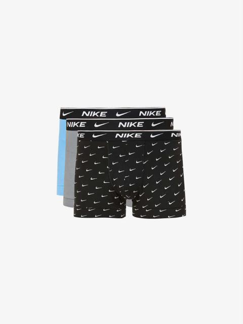 Pack of three Everyday stretch-cotton jersey trunks
