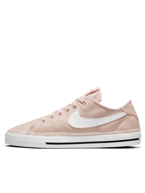 (WMNS) Nike Court Legacy Canvas Skate Shoes Pink/White CZ0294-602