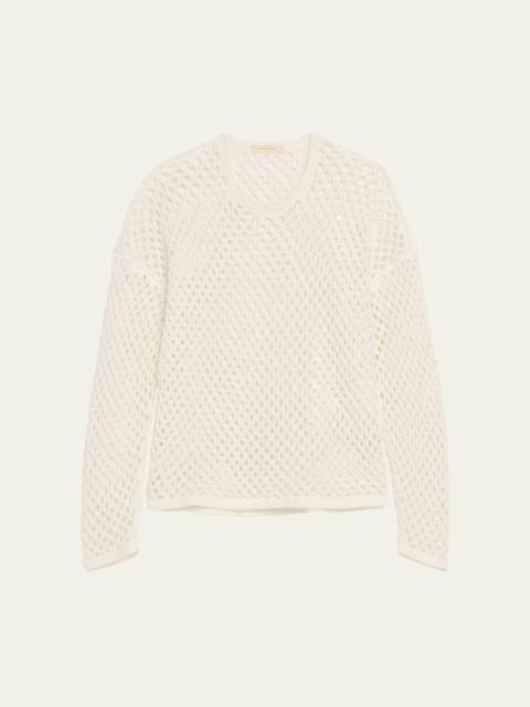 Leeward Crystal Crochet Knit Top