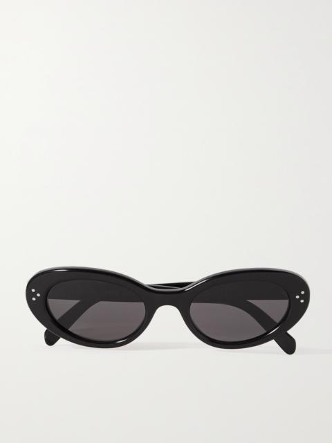 Oval-frame Acetate Sunglasses
