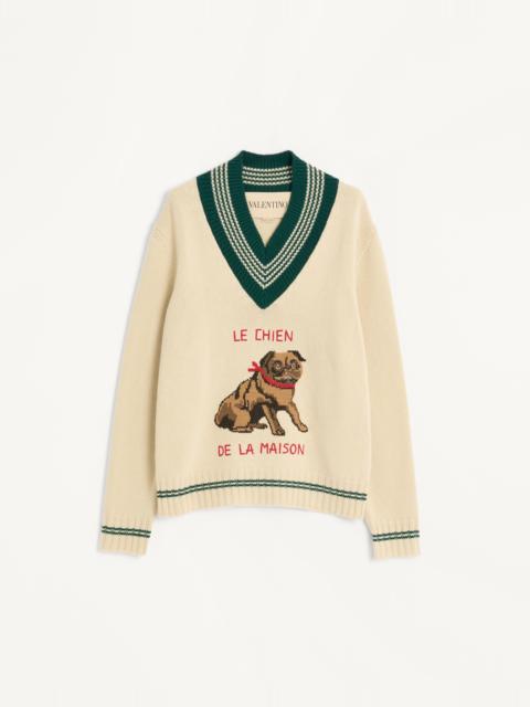 LE CHIEN DE LA MAISON JACQUARD WOOL SWEATER