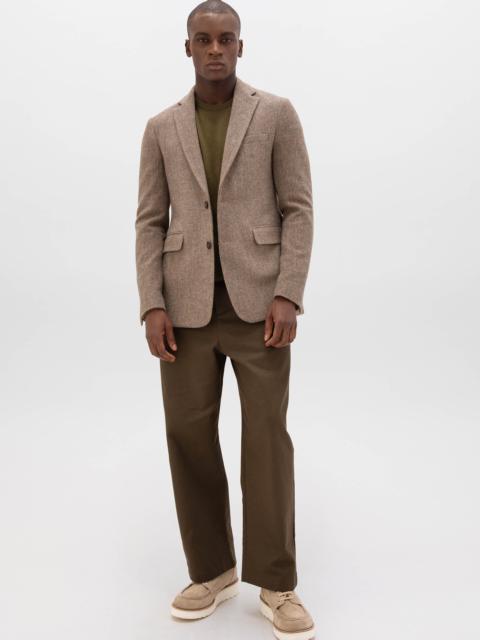 Brown Herringbone Tweed Jacket