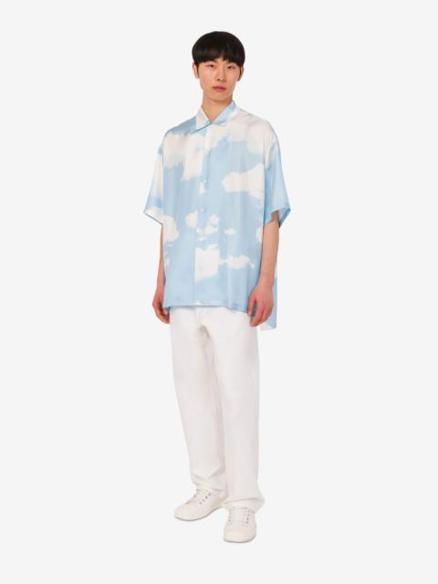 SILK TWILL SHIRT ARCHIVE CLOUDS