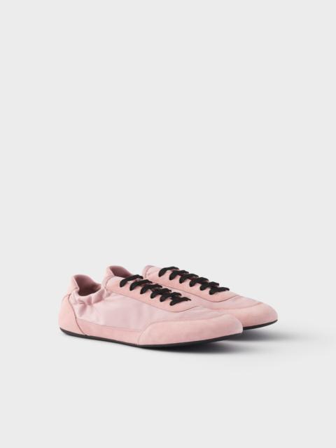 Collapse Re-Nylon and suede sneakers