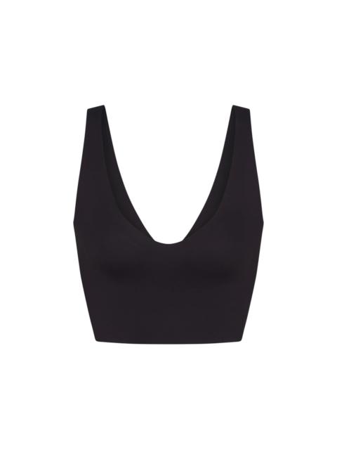 Nike x SKIMS Women's Matte V-Neck Bra Top Obsidian