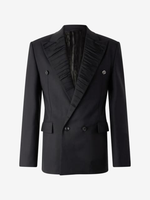 Double-Breasted Wool-Blend Blazer
