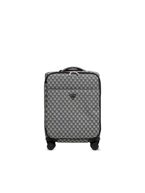 geometric-pattern logo luggage
