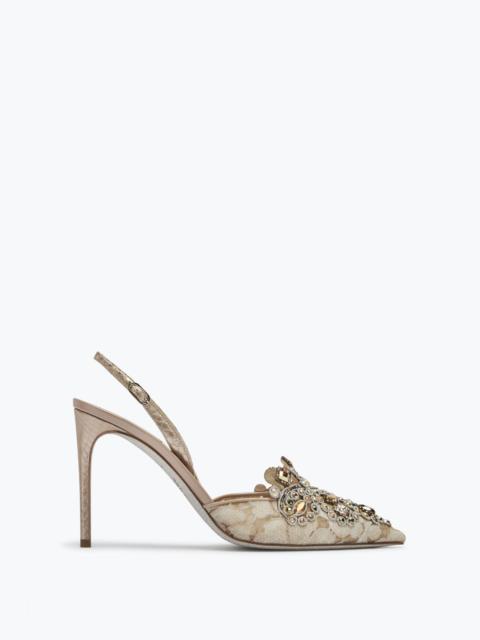 Gilt Decorated Slingbacks Veneziana