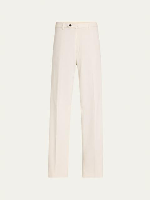 Men's Carlo Hyannis Straight Cotton Trousers