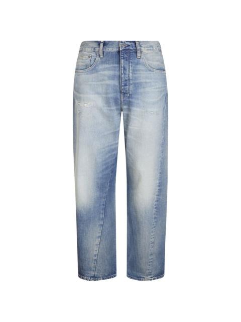 twist detail wide jeans