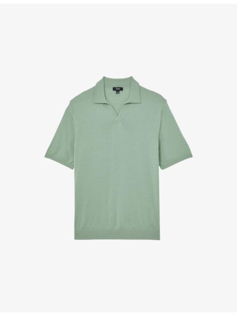 Duchie Open-Collar Merino-Wool Polo