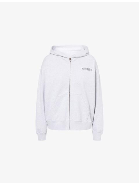 Run Club Zip-Through Cotton Hoody