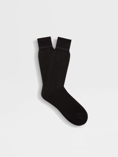 BLACK COTTON SOCKS
