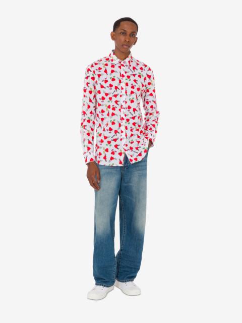 LIGHTWEIGHT COTTON POPLIN SHIRT WITH PRINT