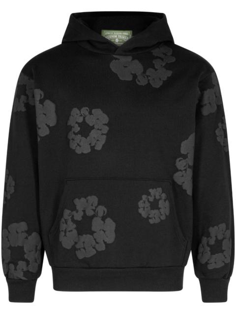 Cotton Wreath-print hoodie