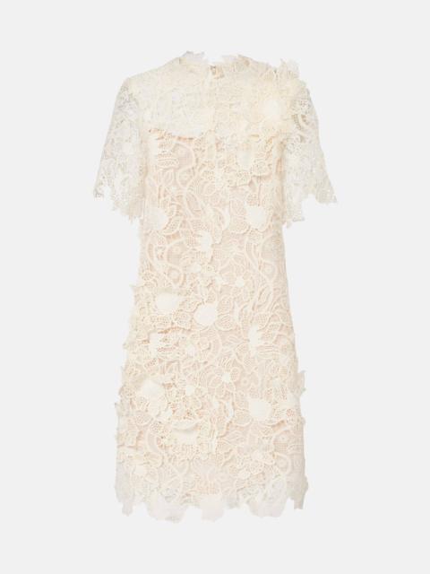 Floral lace minidress