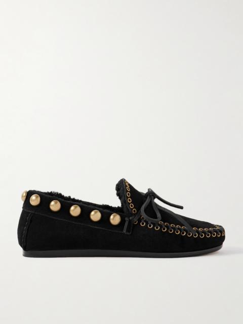 Fitza Embellished Suede Loafers