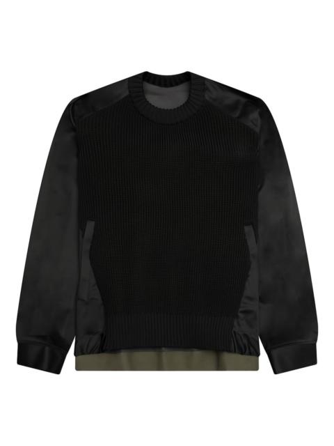 panelled sweatshirt
