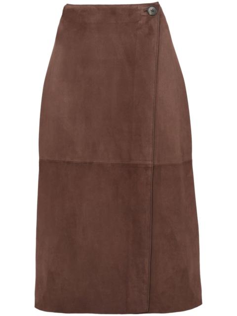 suede midi skirt