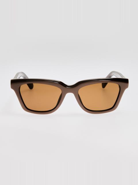 Carre Sunglasses in Metallic Brown