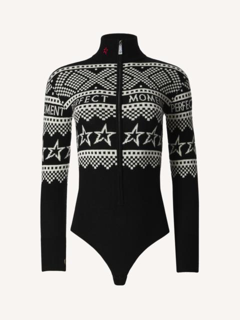 Intarsia-Knit Merino Wool Bodysuit