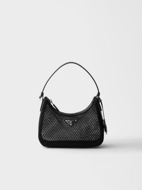 Prada Re-Edition 2005 mesh and brushed leather bag