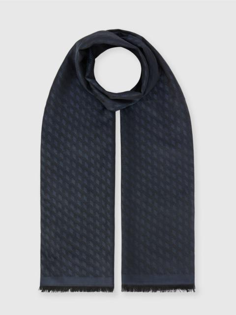 Dégradé wool blend scarf