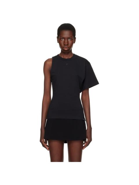 Black Scuba One-Sleeve T-shirt