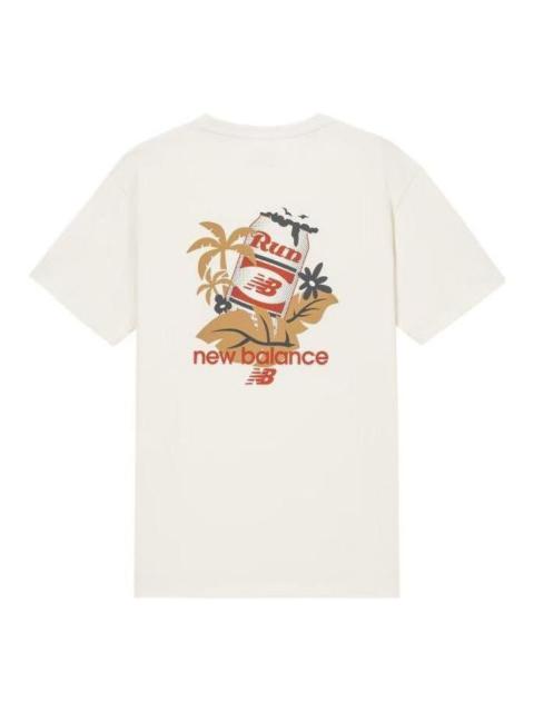 New Balance Athletics Casual Graphic Tee 'White Yellow' AMT32365-CIC