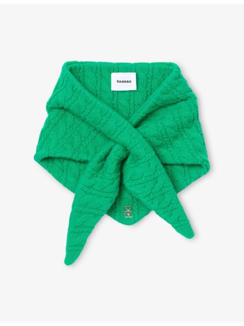 Cable-Knit Wool And Cashmere-Blend Bandana