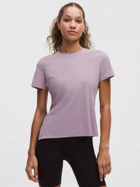 Side-Ruched Running Short-Sleeve Shirt