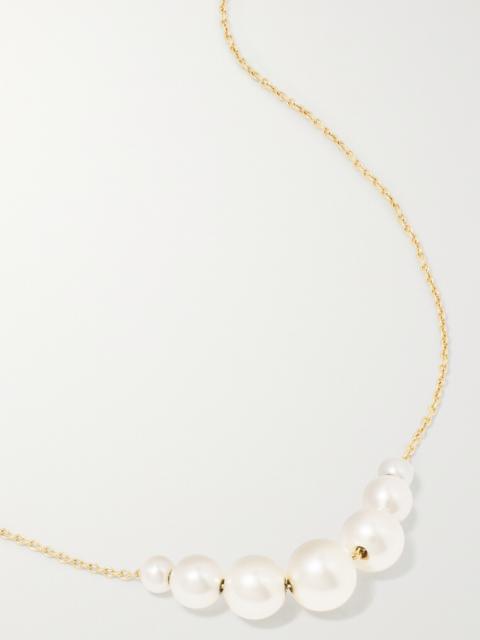 Grand Orangerie De Perle 14-karat Gold Pearl Necklace